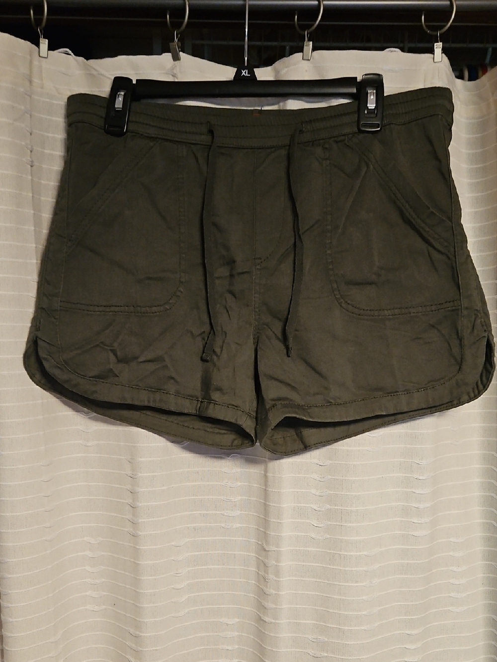 Unionbay- Women's Olive Green Drawstring Casual Shorts